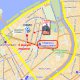 Коммерческое помещение на продажу на карте центра СПб (Золотой треугольник): офис в 5-10 минутах пешком от трех станций метро.
