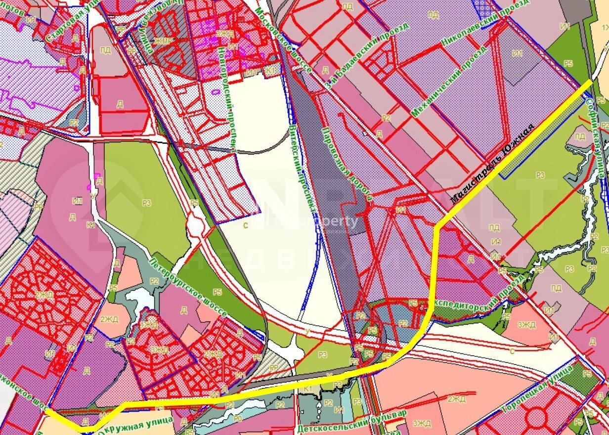 Продажа земли — СПб,пос. Шушары, Московское шоссе, участок 645, (южнее дома  70, корпус 4, литера В), участок 3, Санкт-Петербург площадью 12,75 га по  цене 395000000 руб. за кв.м.